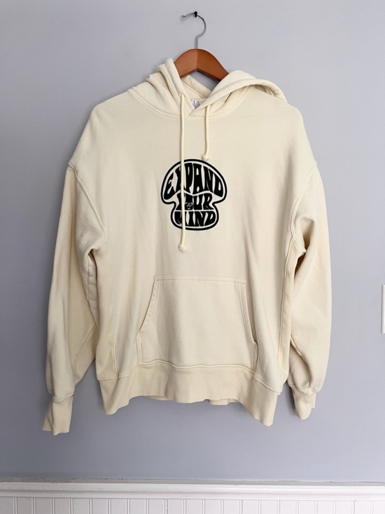Tops - Aritzia TNA SweatFleece Cozy Boyfriend Hoodie Lemonade Yellow “Expand Your Mind”